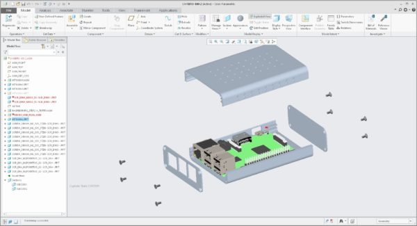 Aluminum housing for Raspberry Pi