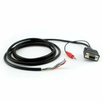 9 pins cable with overmolded audio plug