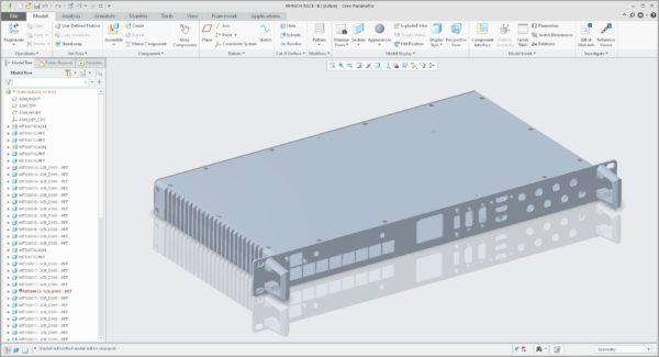 Product engineering and CAD of a 19" Rack module