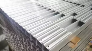 CNC machining of large extruded aluminum parts