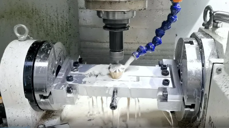 Milling on a 4-axis CNC machine