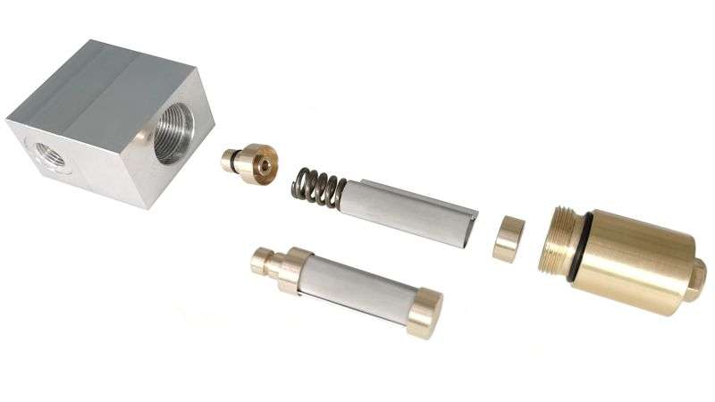 CNC machining oil filter components