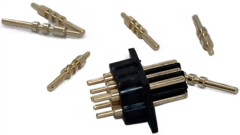 custom connectors overmolding including contact pins
