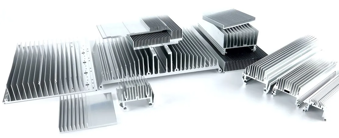 CNC machining extruded aluminum heatsinks