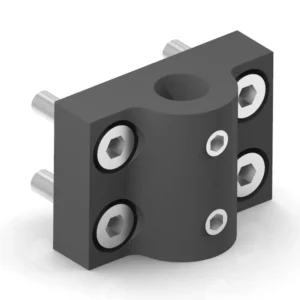 aluminum mounting bracket with two adjustment screws for rod 10mm